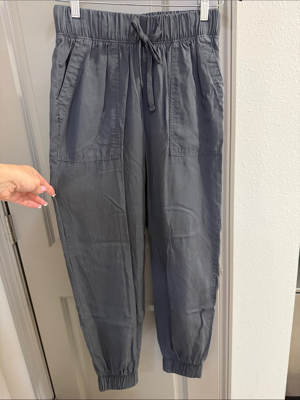 Universal thread Relaxed Elastic-Waist Jogger cargo Pants gray wash XS